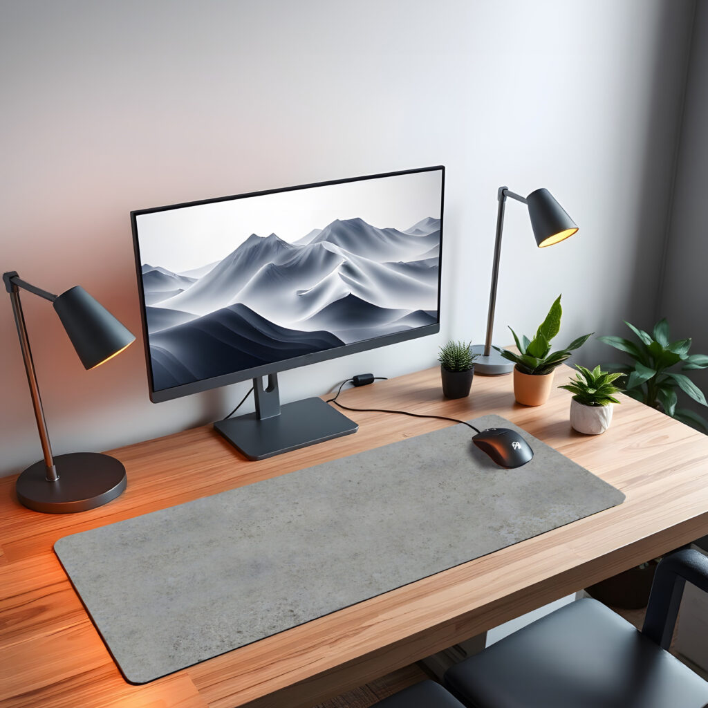 concrete desk pad